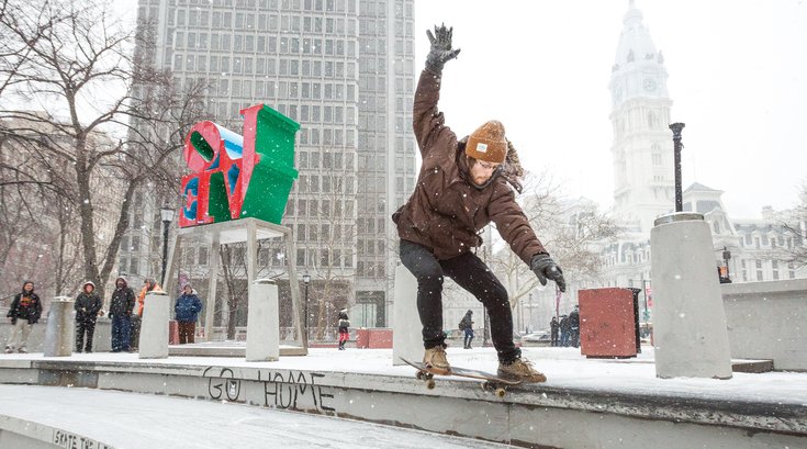 Carroll - Skating at LOVE Park Skateboarding