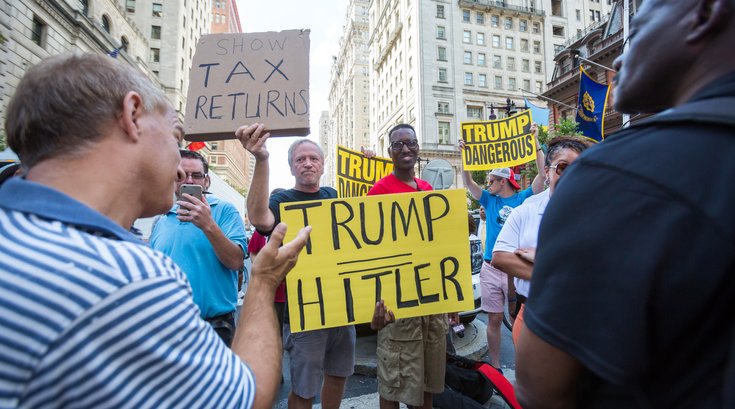 Carroll - Trump at Union League Protest