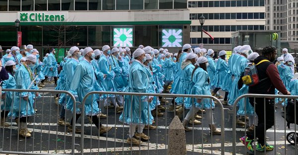 Mummers Parade 2022 masked