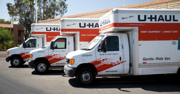 U-Haul truck lineup