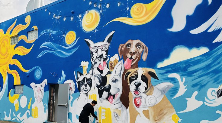 good dog bar atlantic city mural