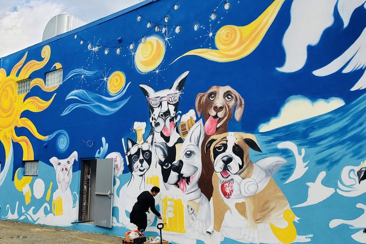 good dog bar atlantic city mural
