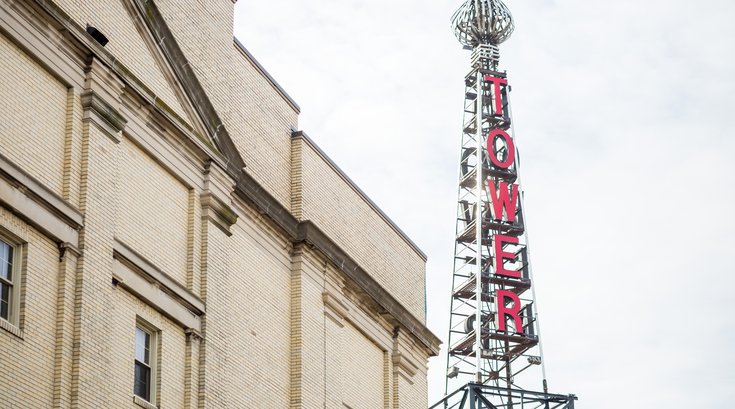 Tower Theater sign removal