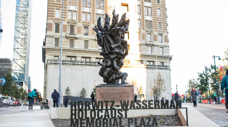 Holocaust Memorial Plaza Center City vandalism