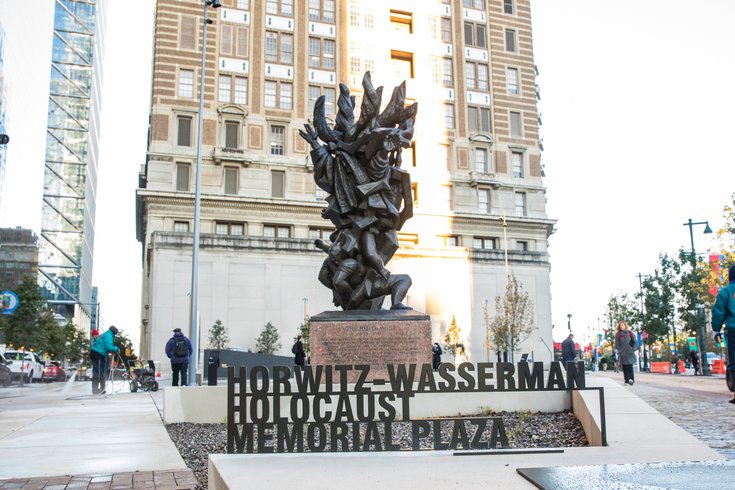 Holocaust Memorial Plaza Center City vandalism