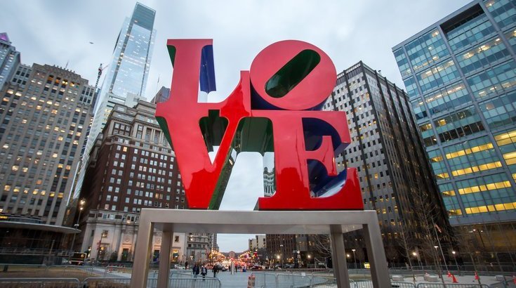 love park valentine's day weekend