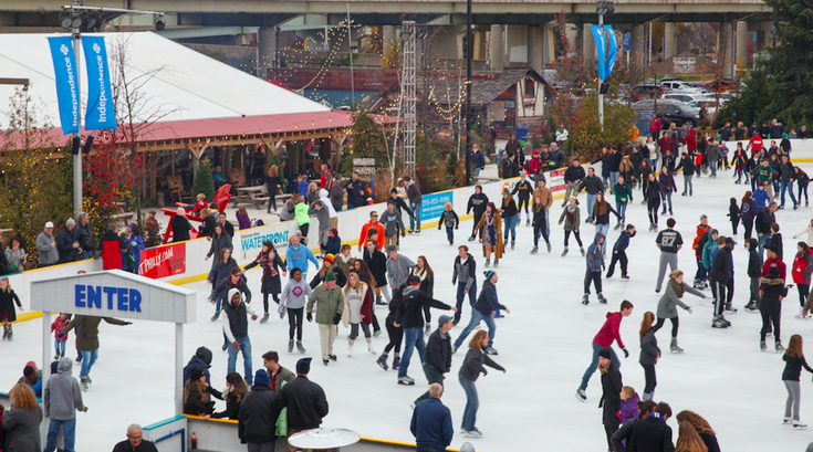 Ice skating at Winterfest