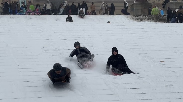 Snow 2026 Philly Art Museum