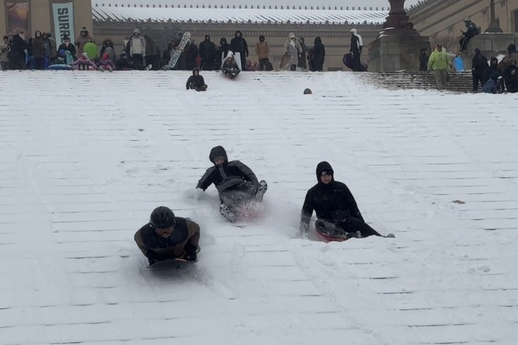 Snow 2026 Philly Art Museum