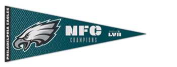 Philadelphia Eagles WinCraft 2022 NFC Champions Premium Pennant