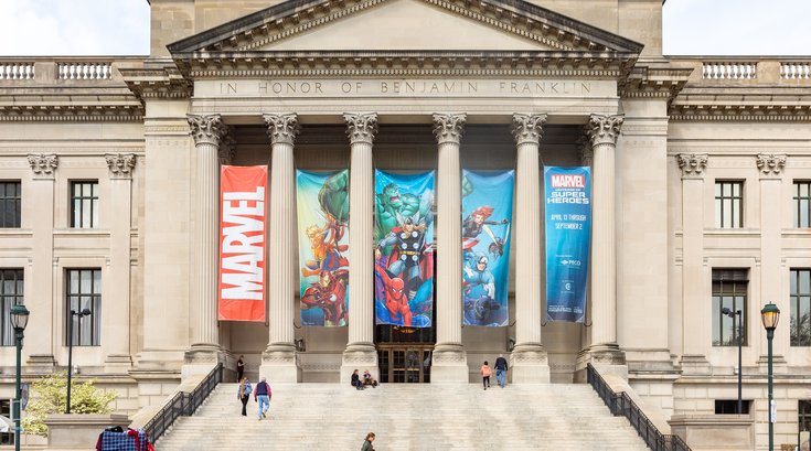 Carroll - Marvel: Universe of Super Heroes, exhibit at The Franklin Institute