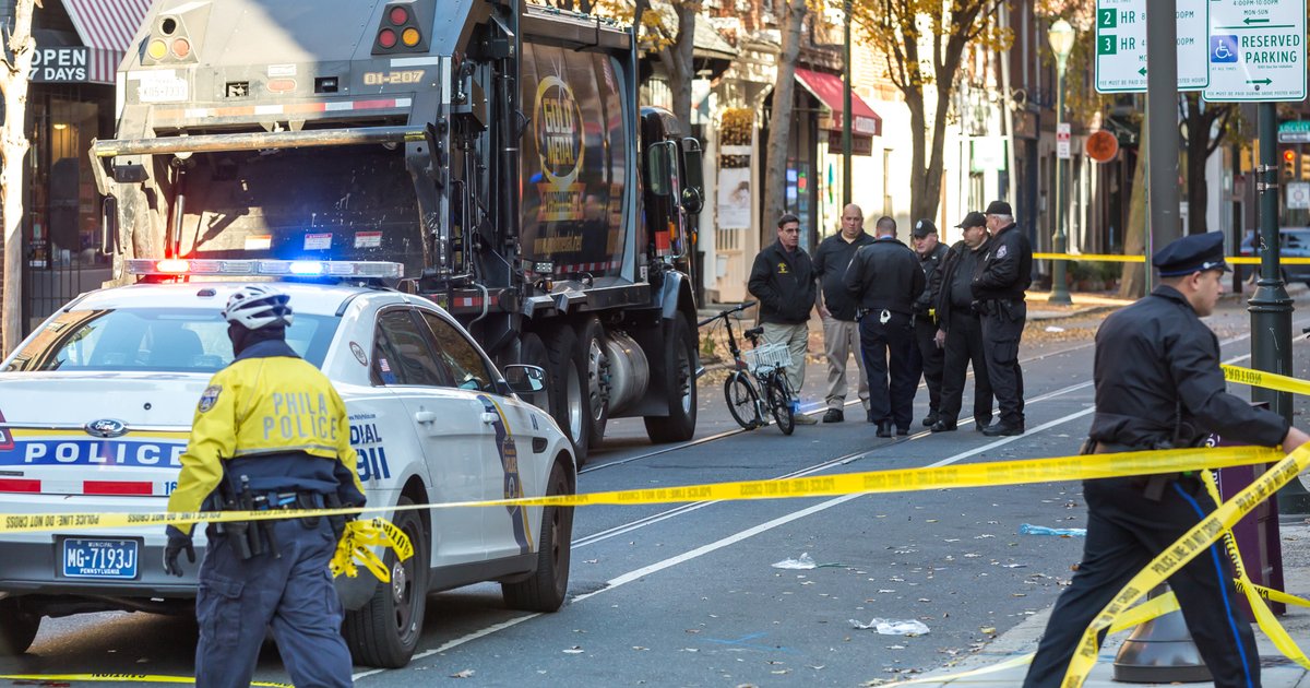 Bicyclist killed after being struck by garbage truck | PhillyVoice