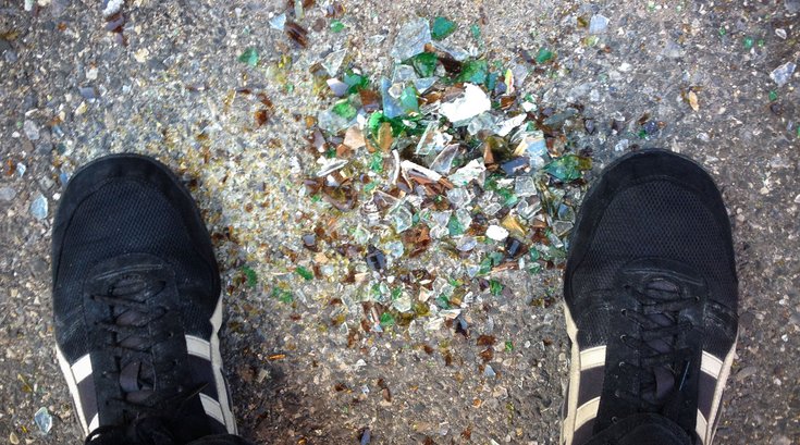 Carroll - Broken Glass From Recycling Trucks