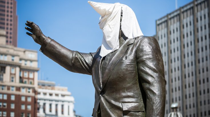 Carroll - Frank Rizzo Statue Protest