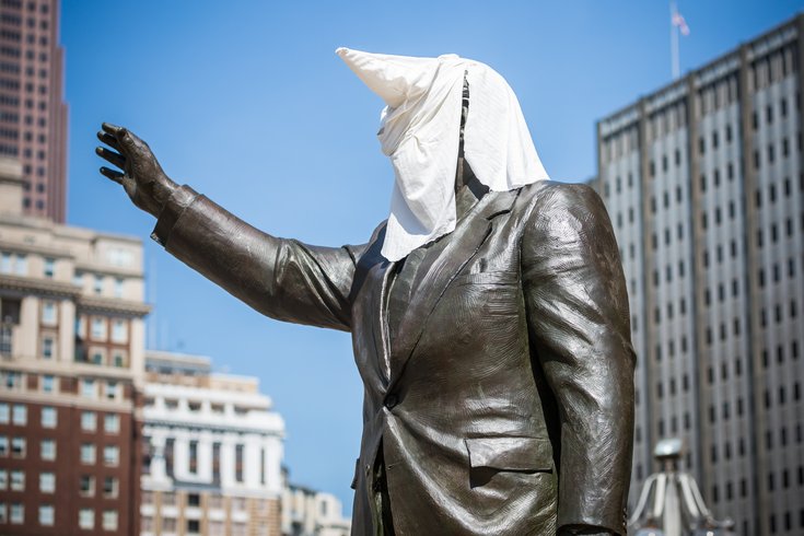 Carroll - Frank Rizzo Statue Protest