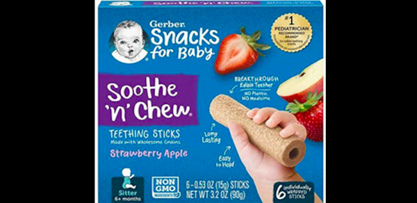 gerber teething sticks recall