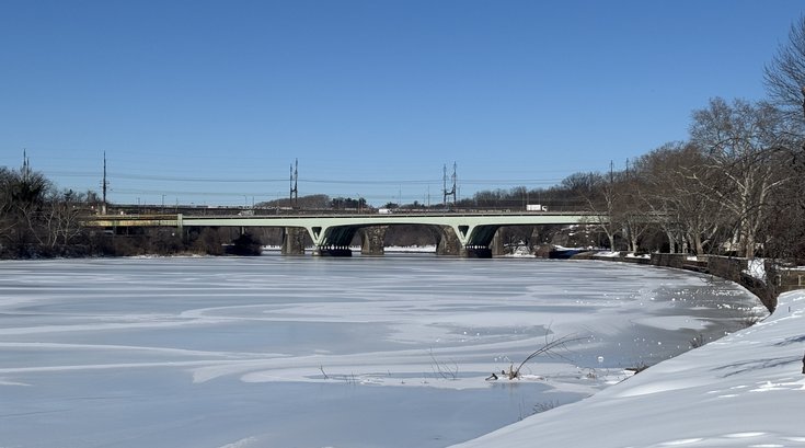 Frozen Schuylkill River