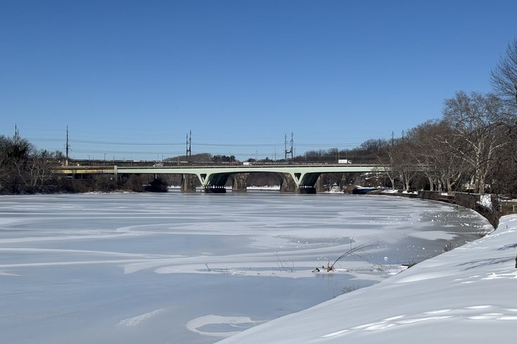Frozen Schuylkill River