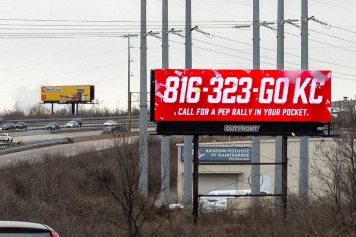 Chiefs Eagles billboard