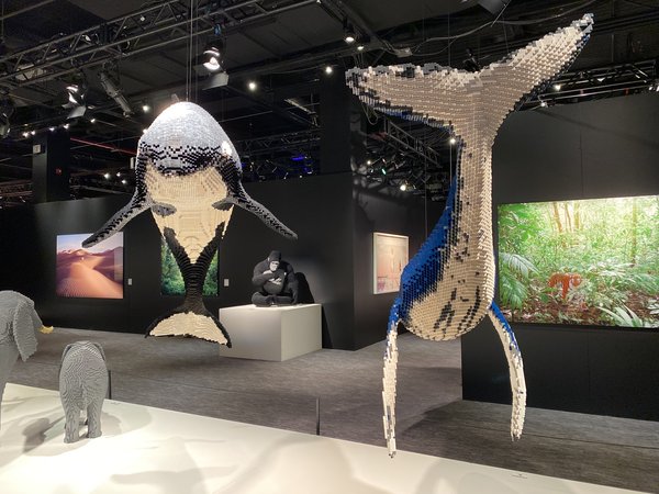 Lego art whales