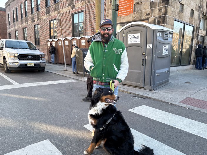 Eagles fan dog