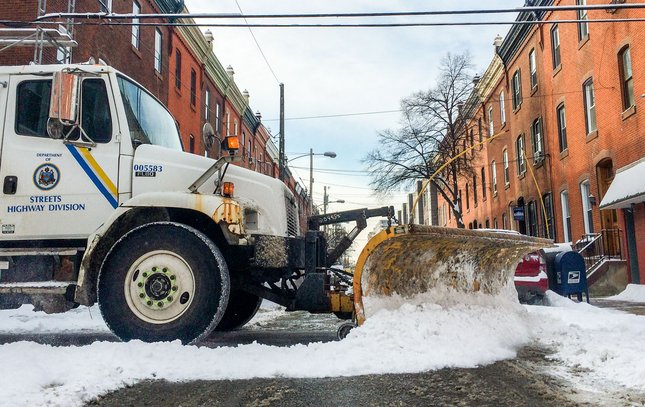Carroll - Streets Department Plowing Snow
