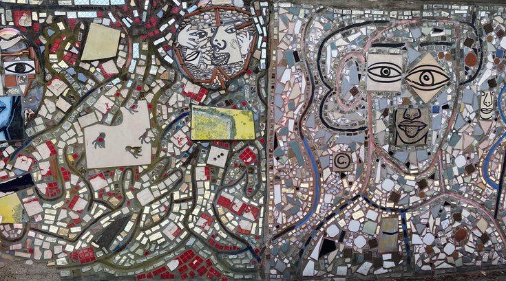 Isaiah Zagar mosaic meaning
