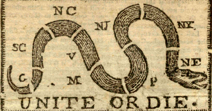 Historic Philly newspaper with iconic 'Unite or Die' masthead up for auction - Vimarsana News