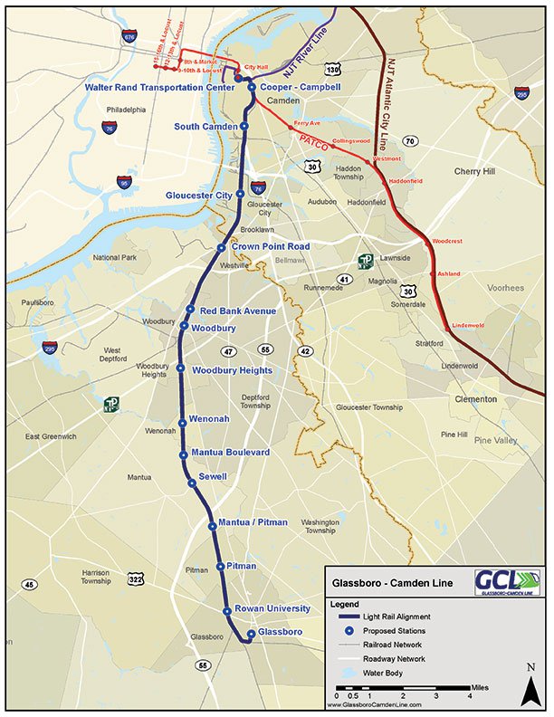 Glassboro Camden Map
