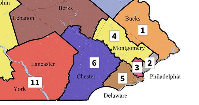 Philadelphia Survey District Map The New Maps: A Visual Guide To Your Congressional District | Phillyvoice