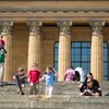 Stock_Carroll - People on the steps of the Philadelphia Museum of Art