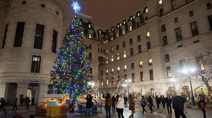 Philadelphia City Hall christmas tree