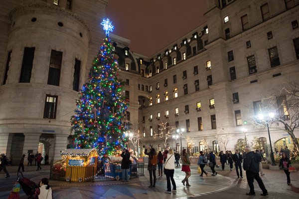 Philadelphia City Hall christmas tree