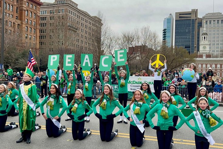 Philadelphia St. Patrick's Day Parade dancers