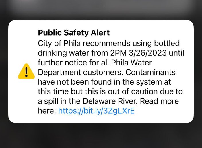 philadelphia chemical spill alert