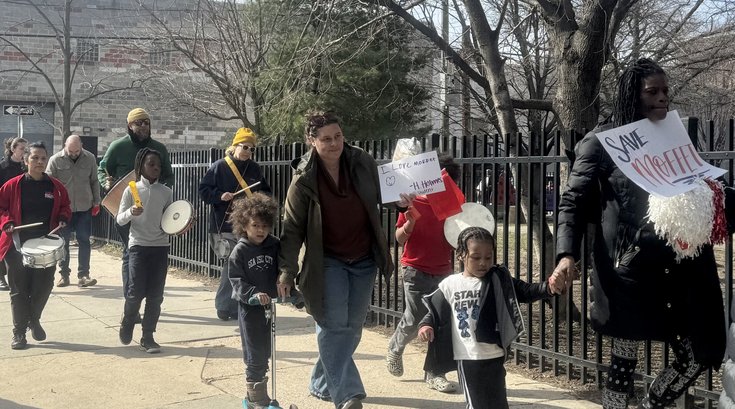 John Moffet School March