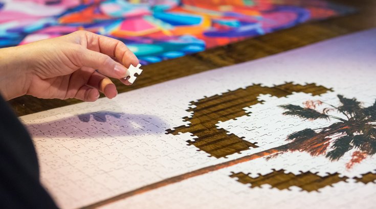 Puzzles reading dementia