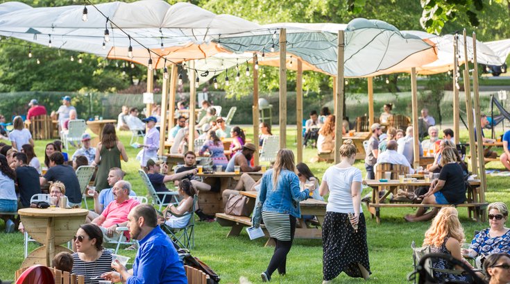 Outdoor rooftop bar openings