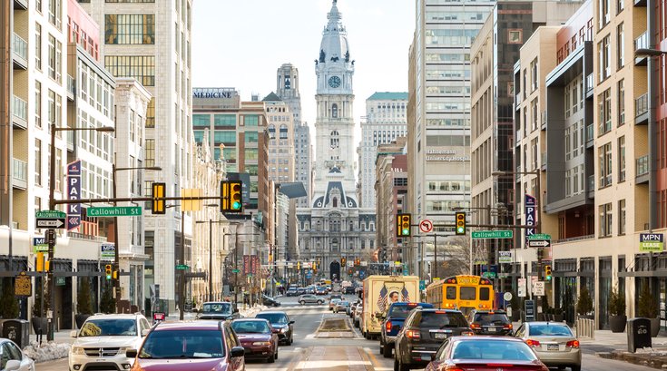 Stock_Carroll - Vehicles in traffic on North Broad Street