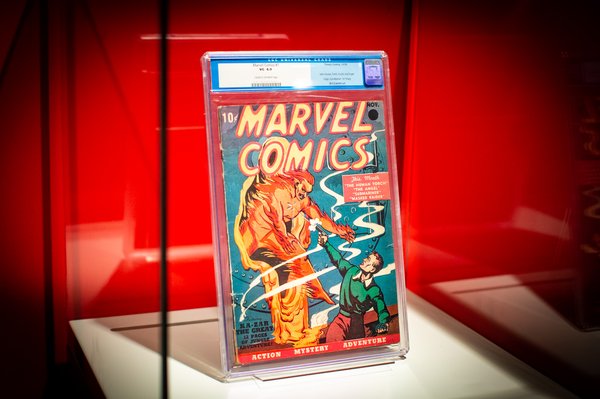 First Look At Marvel Universe Of Super Heroes New Exhibit At Franklin Institute Phillyvoice - spider man marvel cinematic universe 2017 imag roblox