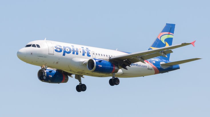 Carroll - Spirit Airlines airplane