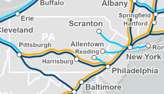Amtrak 2035 Map