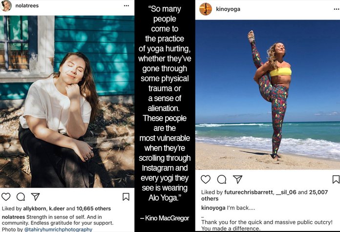 Beloved Instagram yogis Dana Falsetti and Kino MacGregor fight