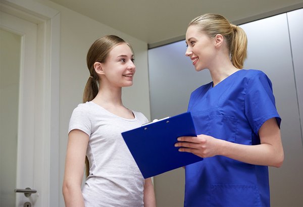 adolescent gynecological examination techniques 