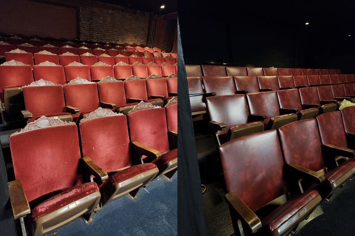 SideQuest Theater seating before after