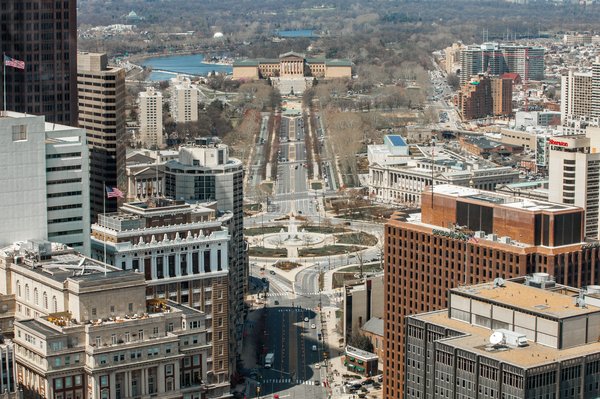 Carroll - Aerial Photo of Benjamin Franklin Parkway