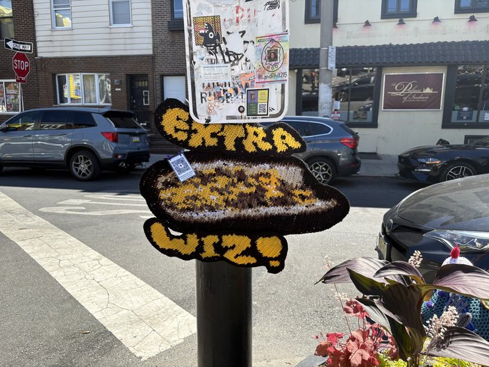 Knitted cheesesteak