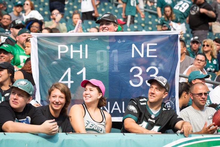Carroll - Fans at the Eagles Public Practice 