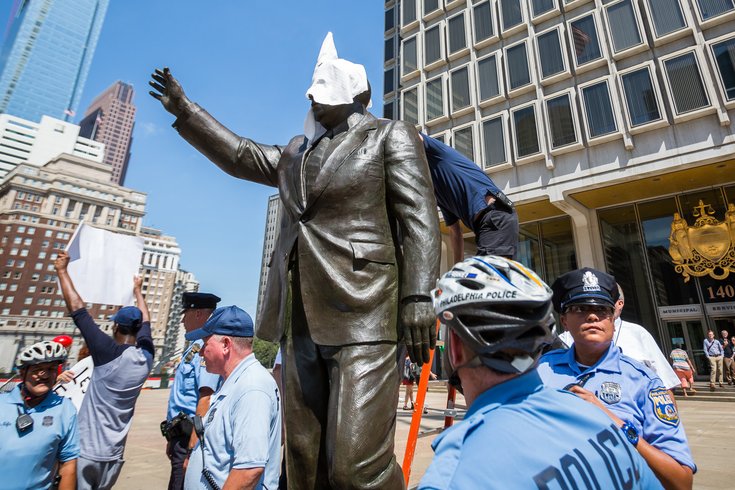 Carroll - Frank Rizzo Statue Protest