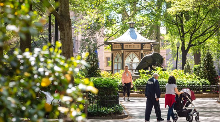 Carroll - Walking in Rittenhouse Square